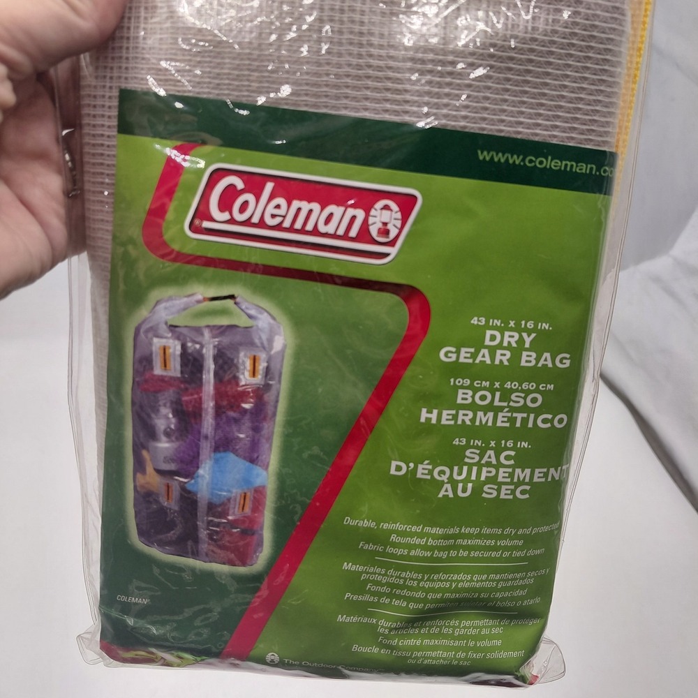 Coleman 43" Dry Gear Bag Waterproof Camping Hiking Durable PVC Sack Waterproof